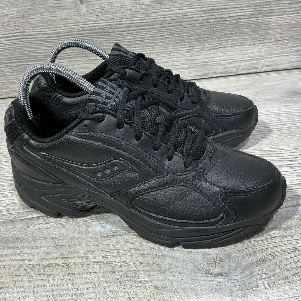 Saucony Omni Walker Women's Black Sneakers Shoes Leather Low Top 5260-2 Size 8